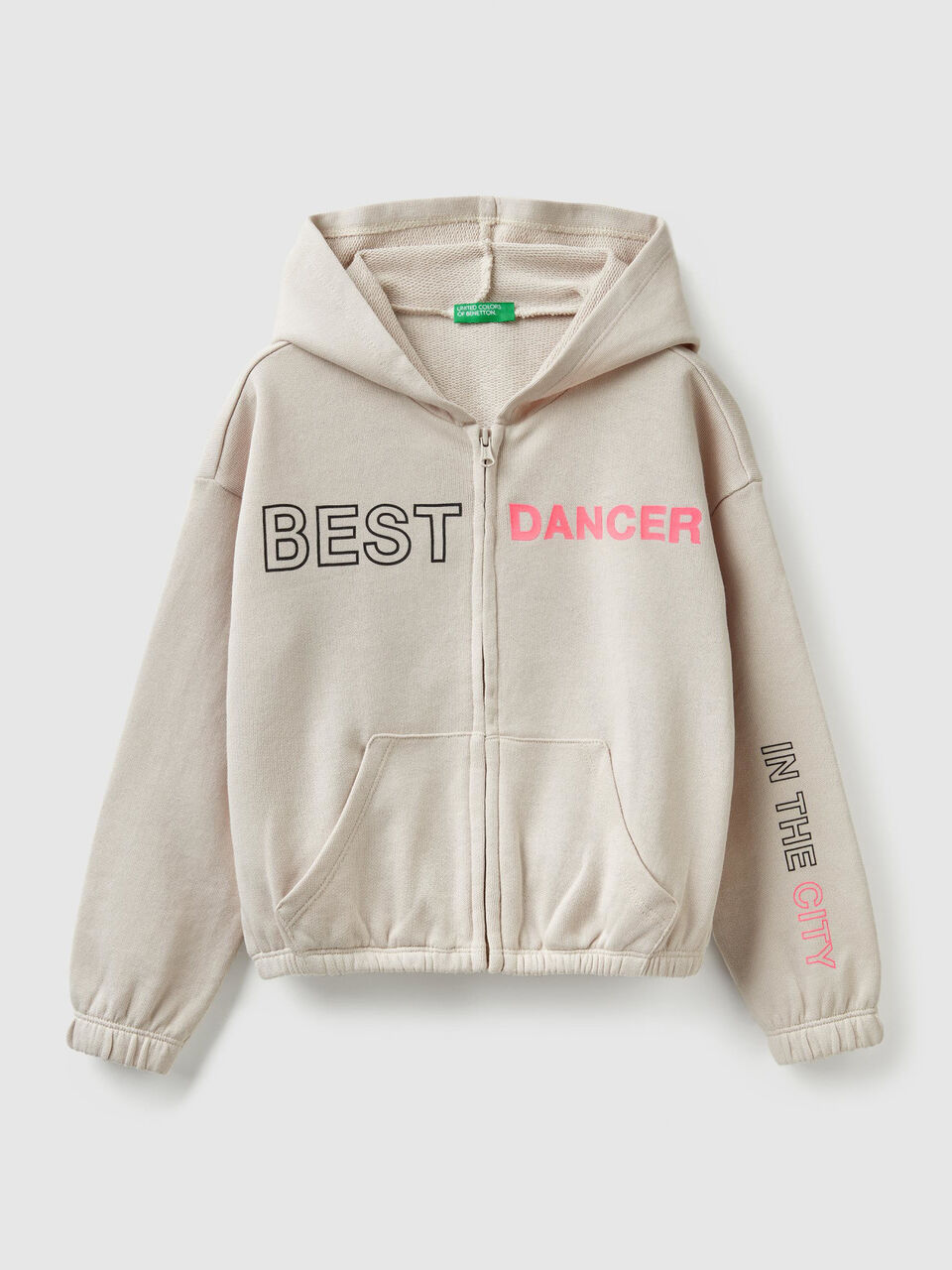 Cropped zip-up sweatshirt image number 1