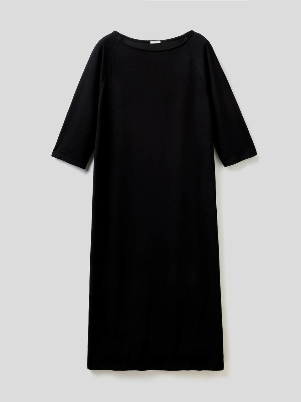 3/4 sleeve midi dress image number 1
