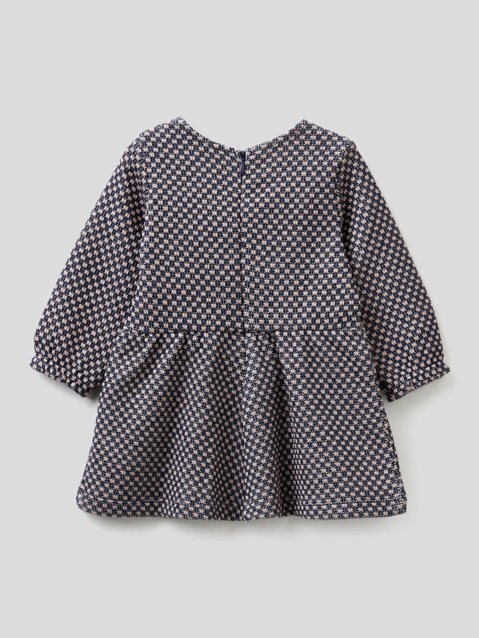 Dress with two-tone geo motif image number 2