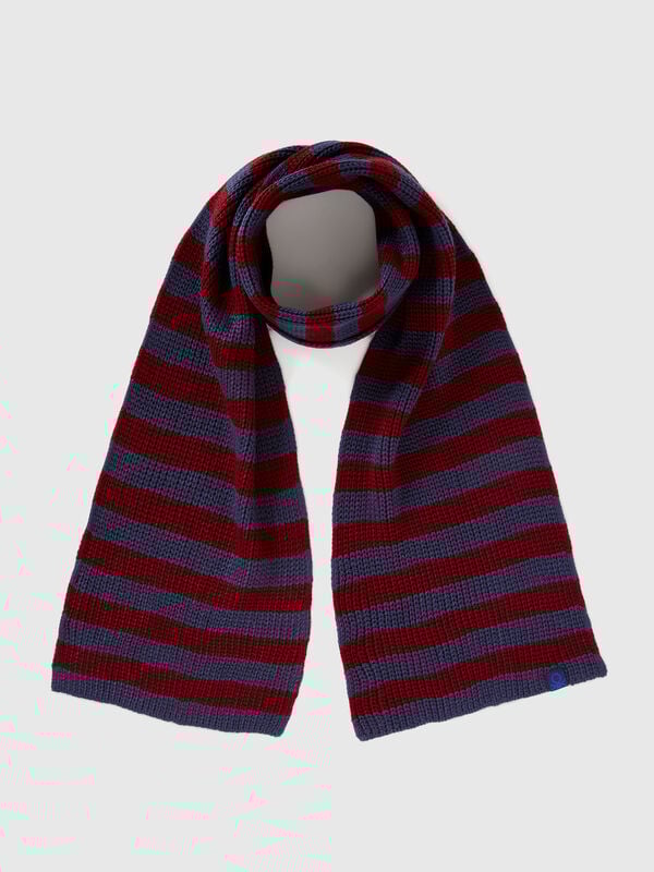 Striped knit scarf Junior Boy