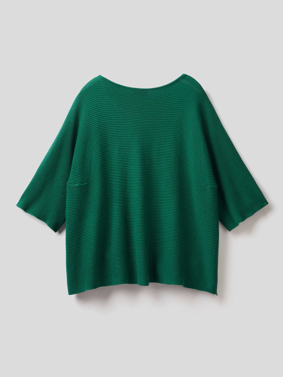 Knit sweater with 3/4 sleeves image number 2