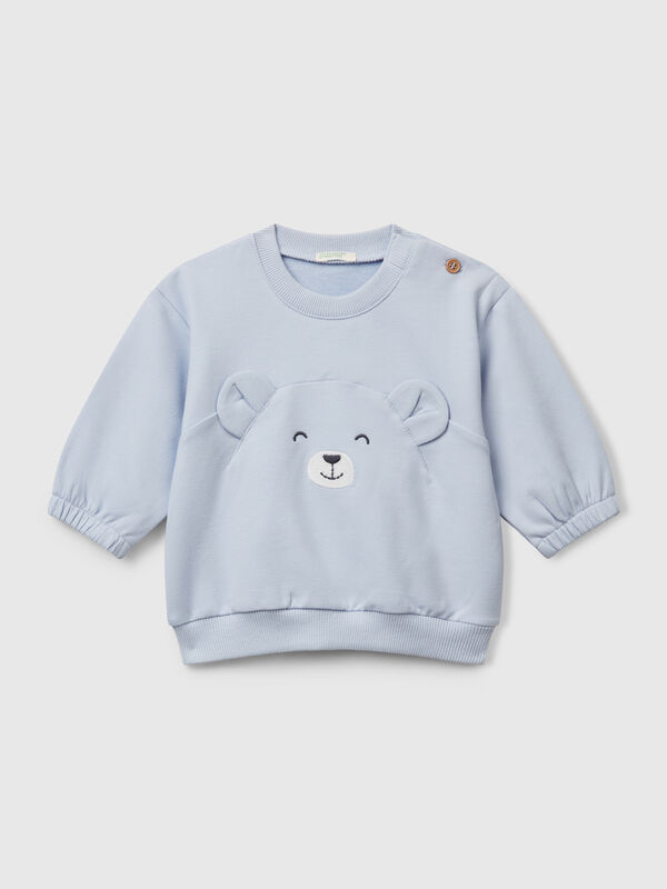 Sweatshirt with embroidery and patches New Born (0-18 months)