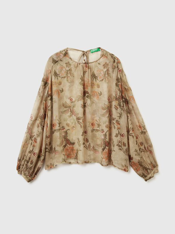Flowy floral blouse Women