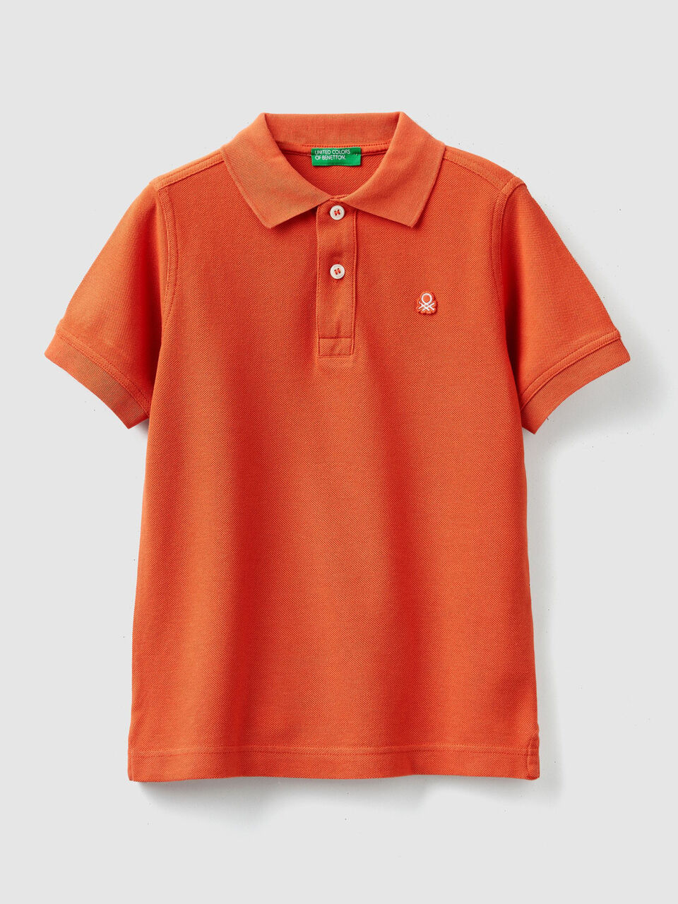 Polo in organic cotton pique image number 1