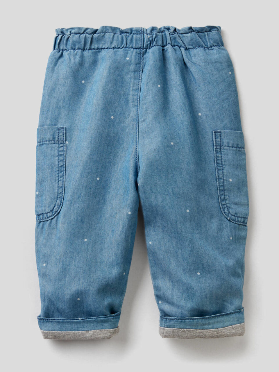 Light denim cargo trousers image number 2