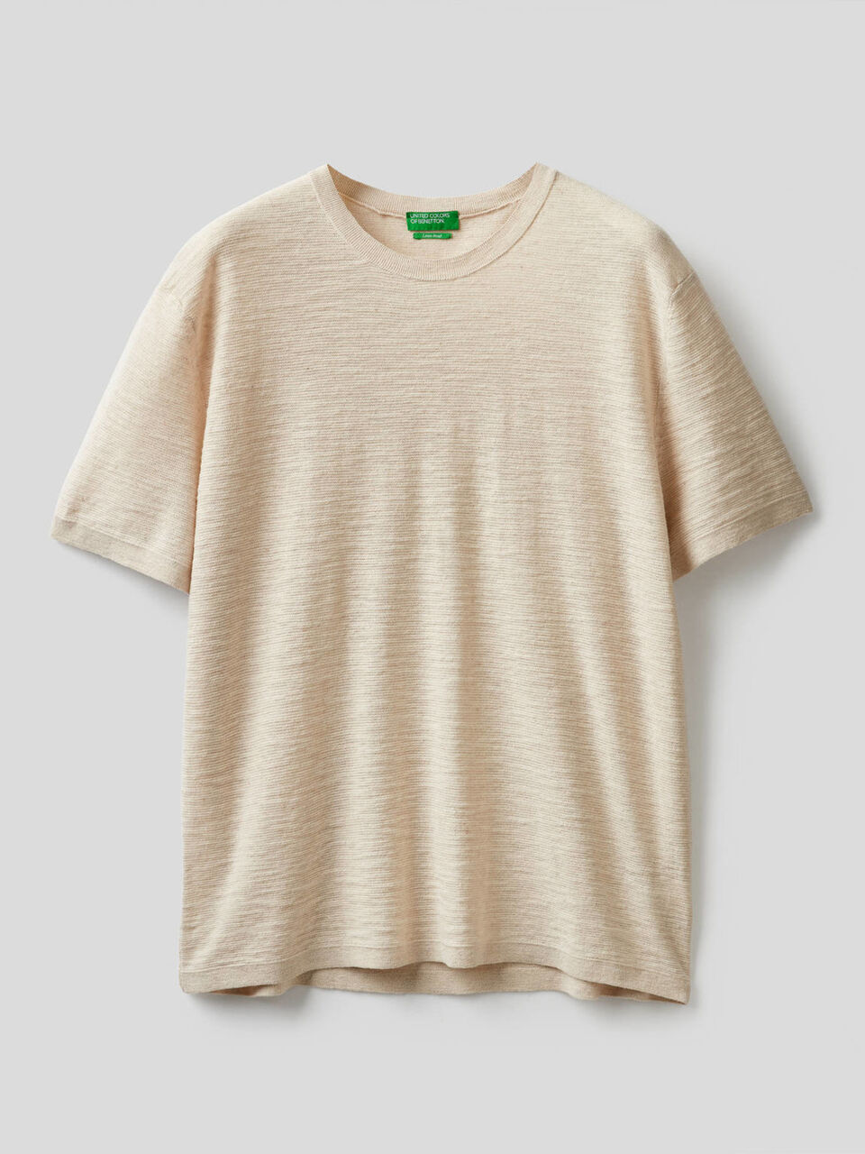 Tricot sweater in linen blend image number 1