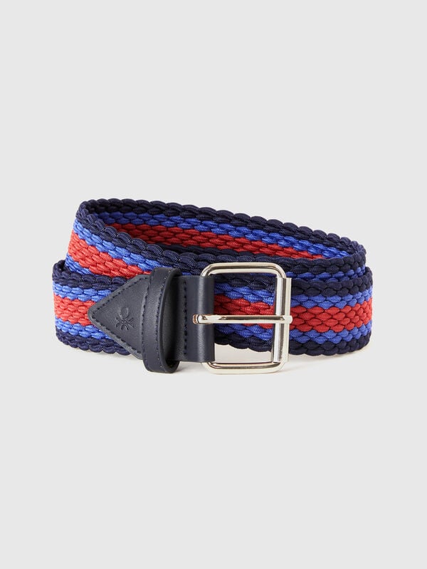 Striped ribbon belt Men