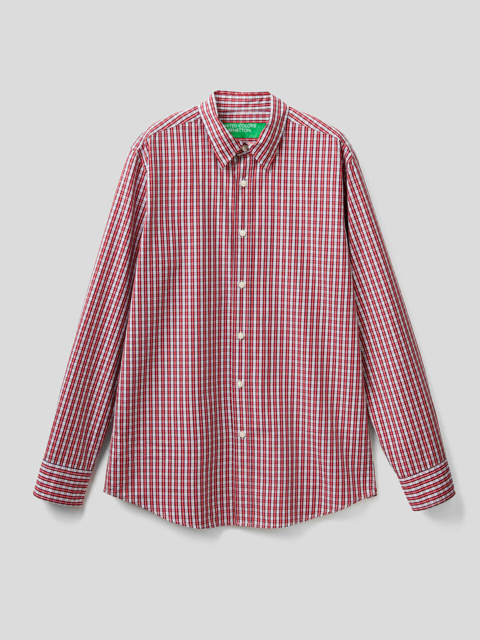 Slim fit shirt in yard dyed cotton image number null