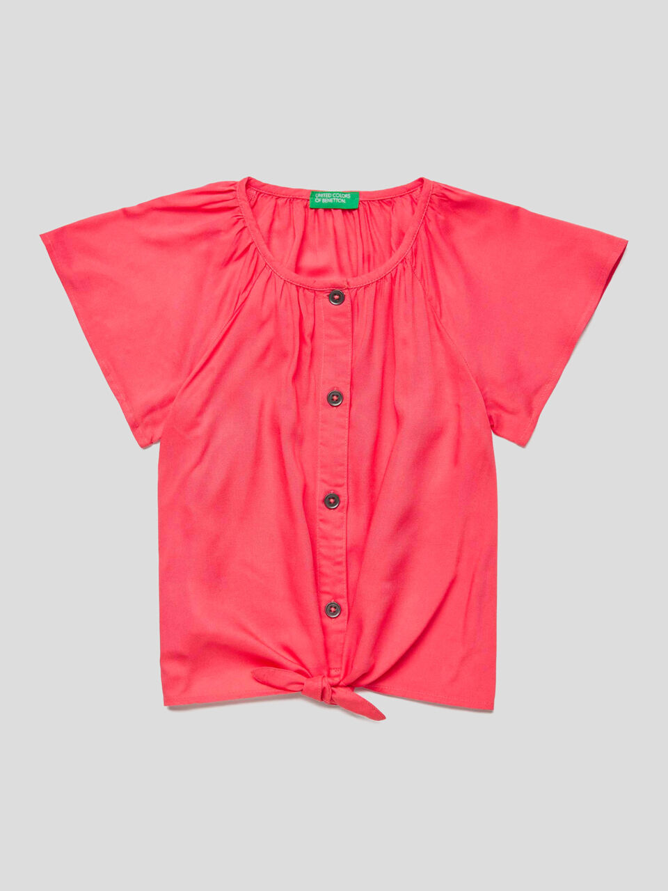 Short sleeve shirt with laces image number 1