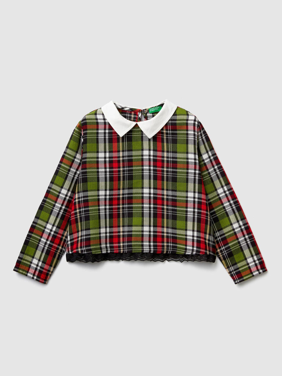 Check flannel blouse image number 1