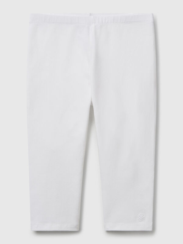 Knee-length stretch cotton leggings Junior Girl