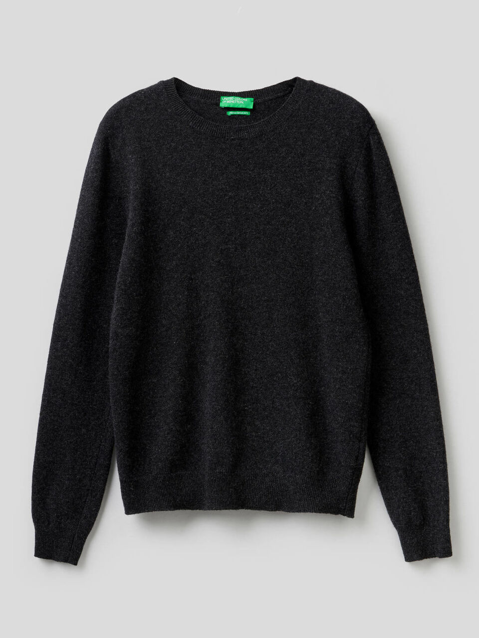 Crew neck sweater in pure virgin wool image number 1