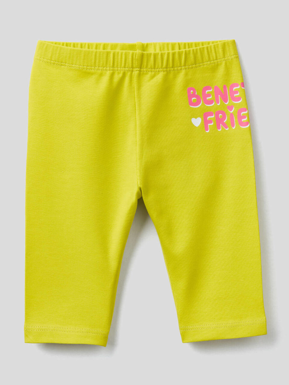 Leggings in stretch cotton with print image number 1