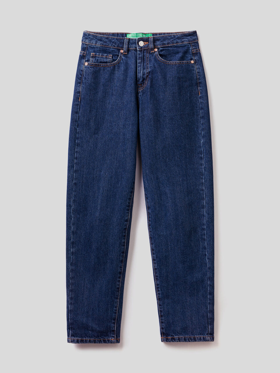 100% cotton boyfriend jeans image number 1