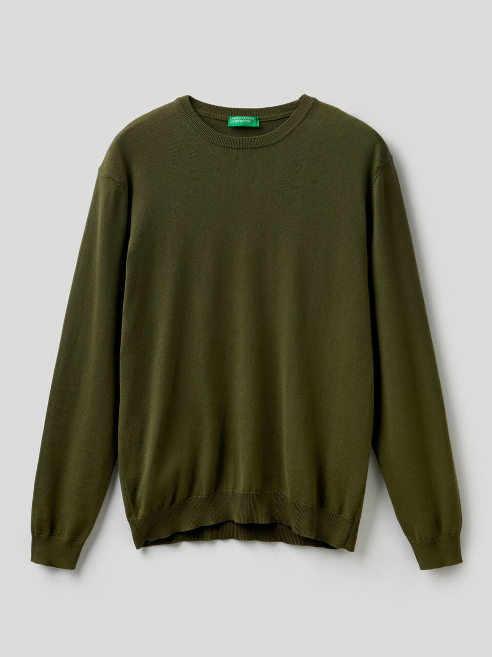 100% cotton crew neck sweater image number 1