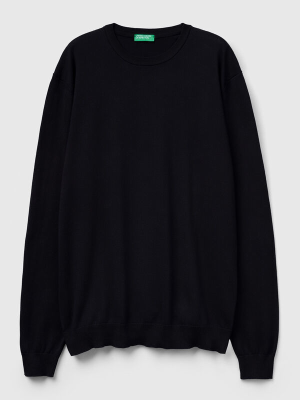 100% cotton crew neck top Men