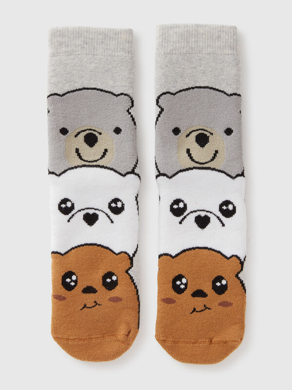 Non-slip animal socks Junior Boy