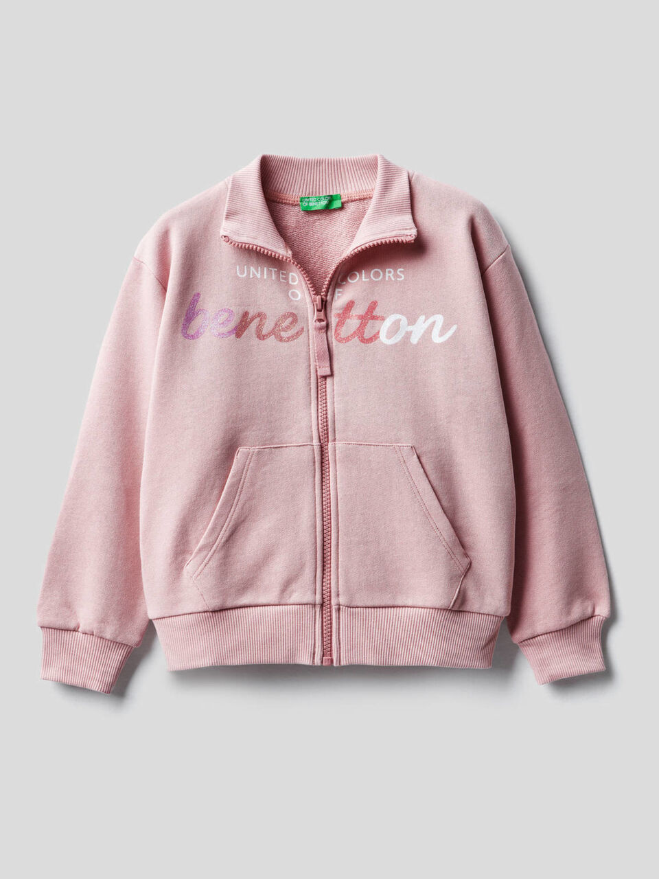 100% cotton zip-up sweatshirt image number 1