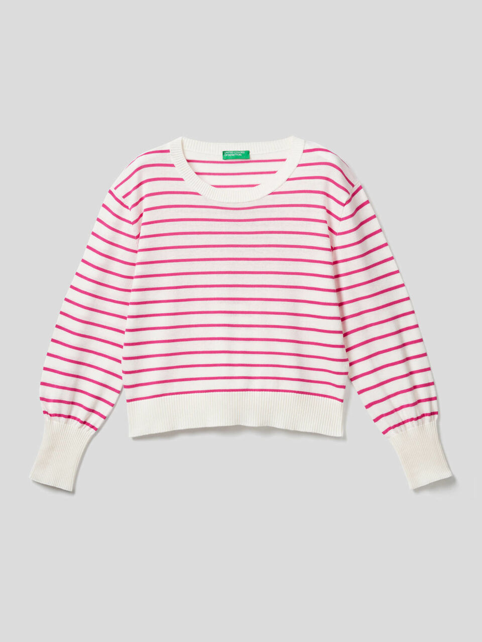 Sweater with puff sleeve image number 1
