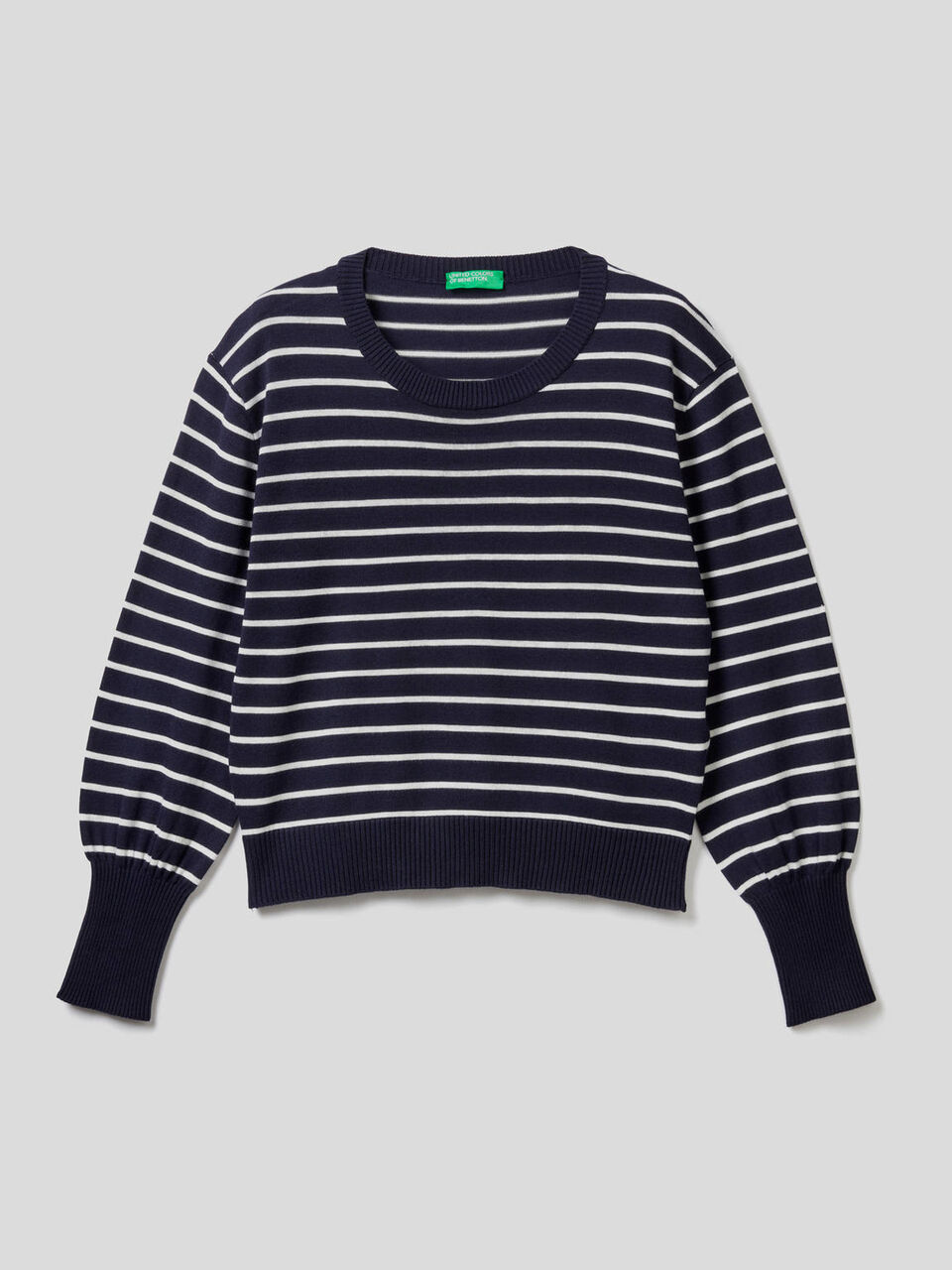 Sweater with puff sleeve image number 1