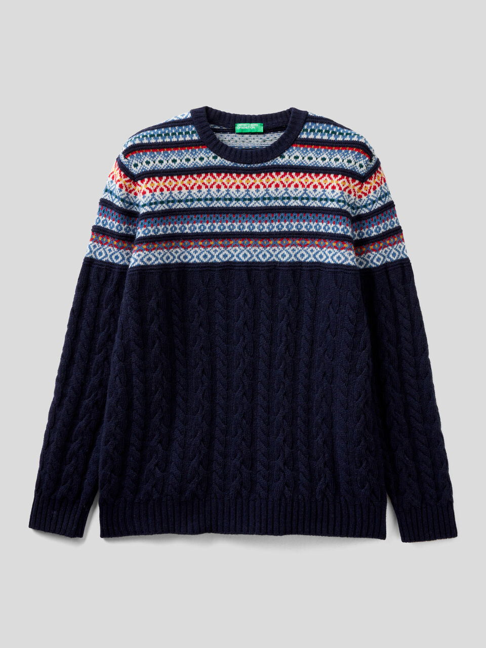 Knit sweater in wool blend image number 1