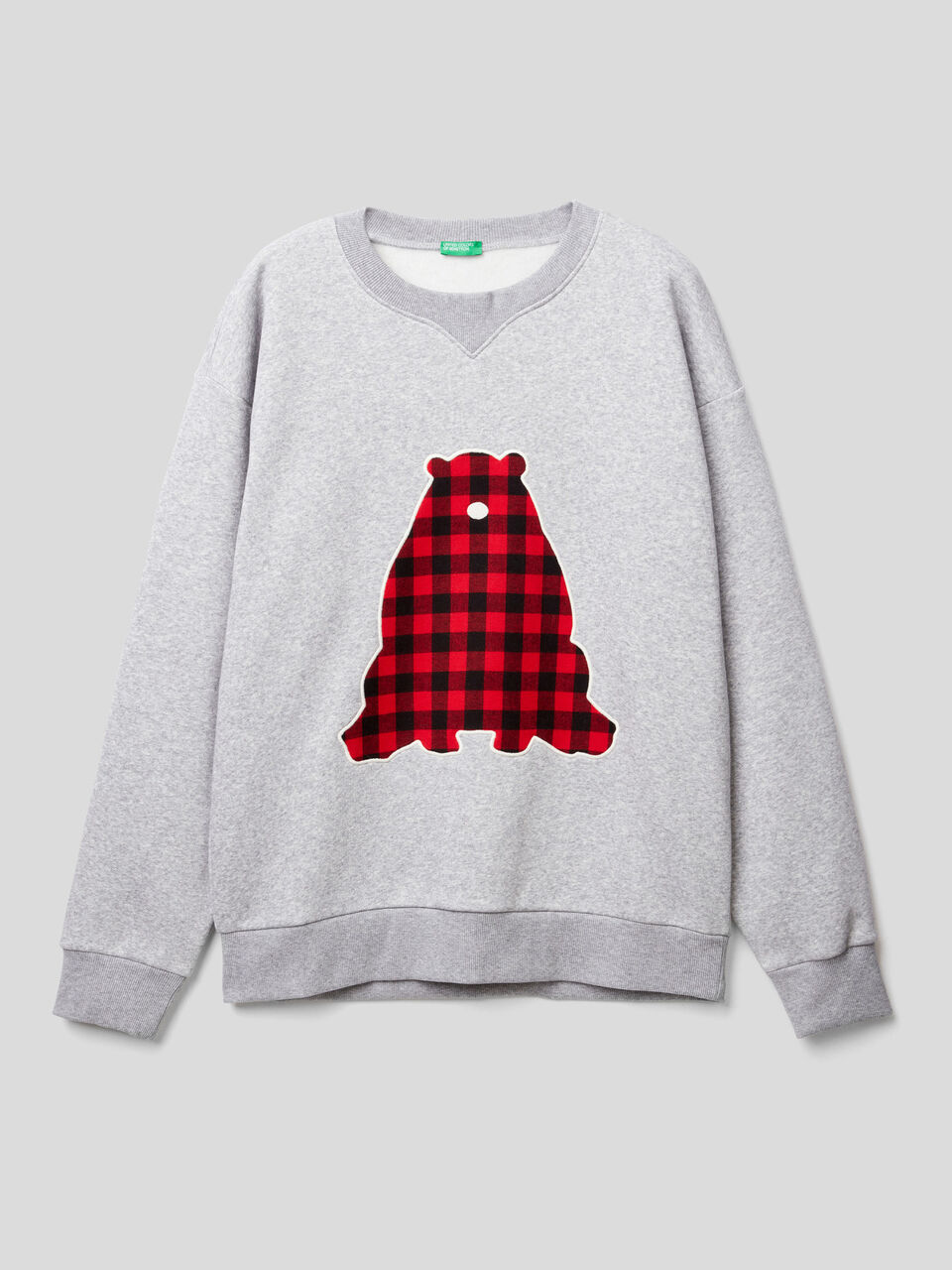 Sweater with bear applique image number 1