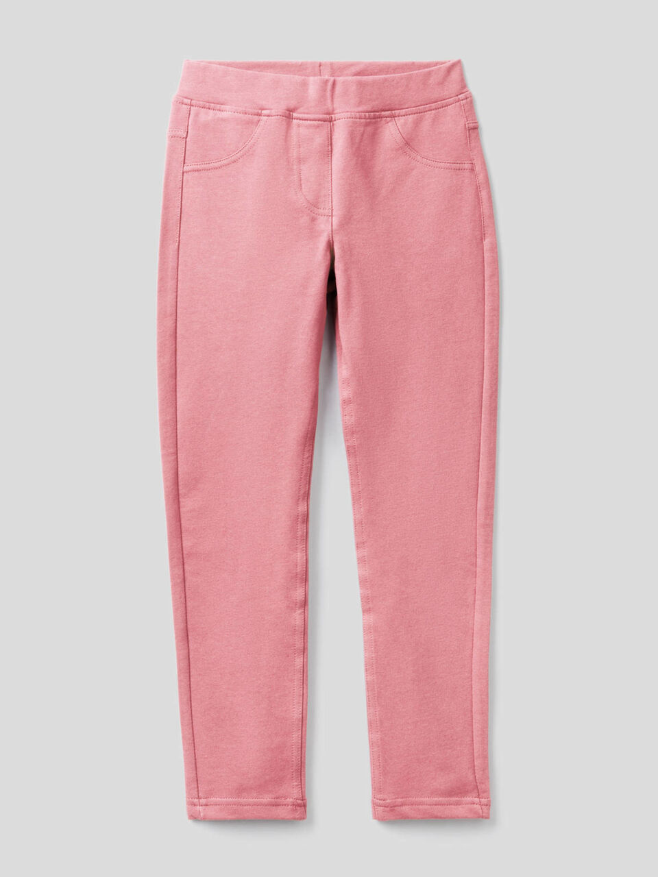 Stretch sweat fabric jeggings image number 1