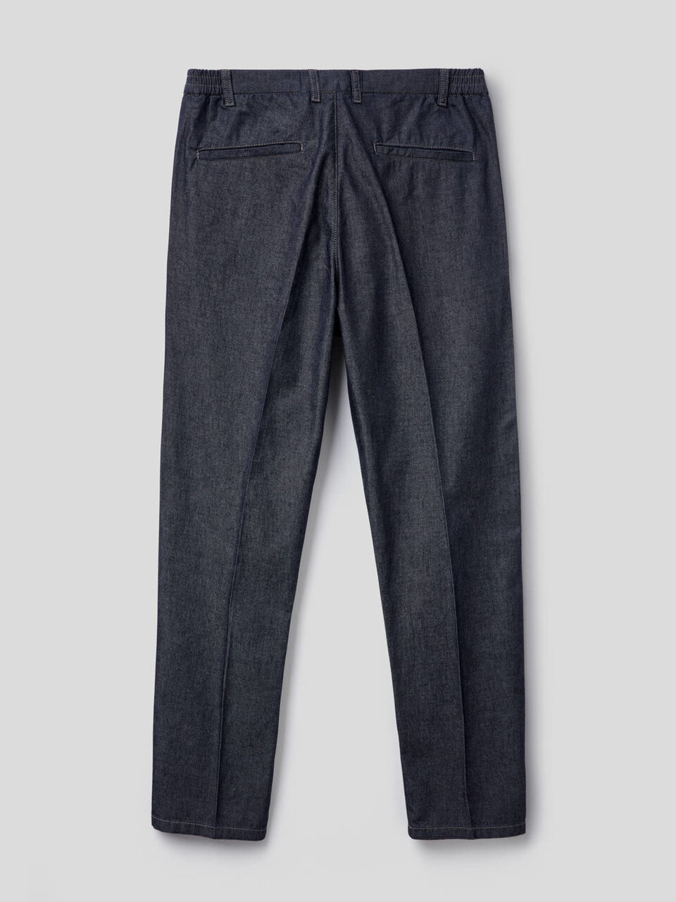 Trousers in cotton chambray image number 2