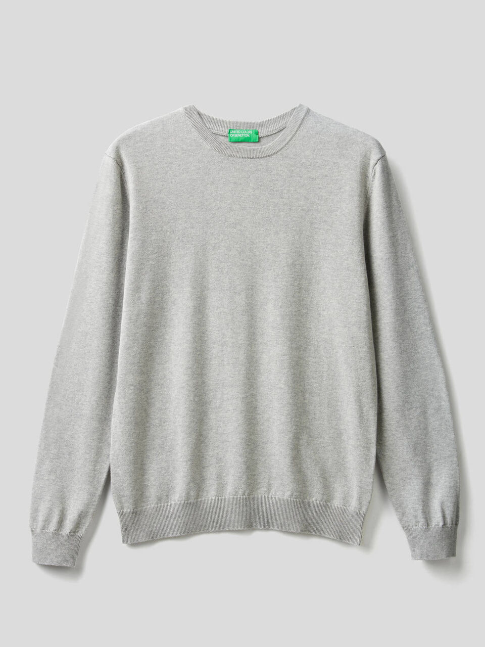 100% cotton crew neck sweater image number 1