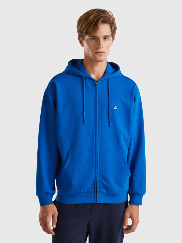 Zip-up hoodie in cotton Men