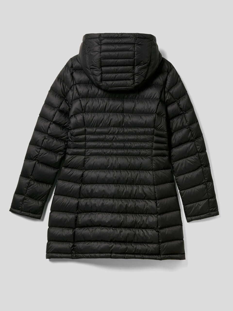 Waisted puffer jacket with hood image number 2