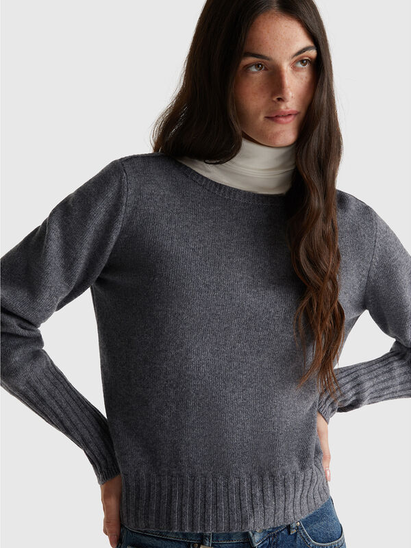 Boat neck sweater Women