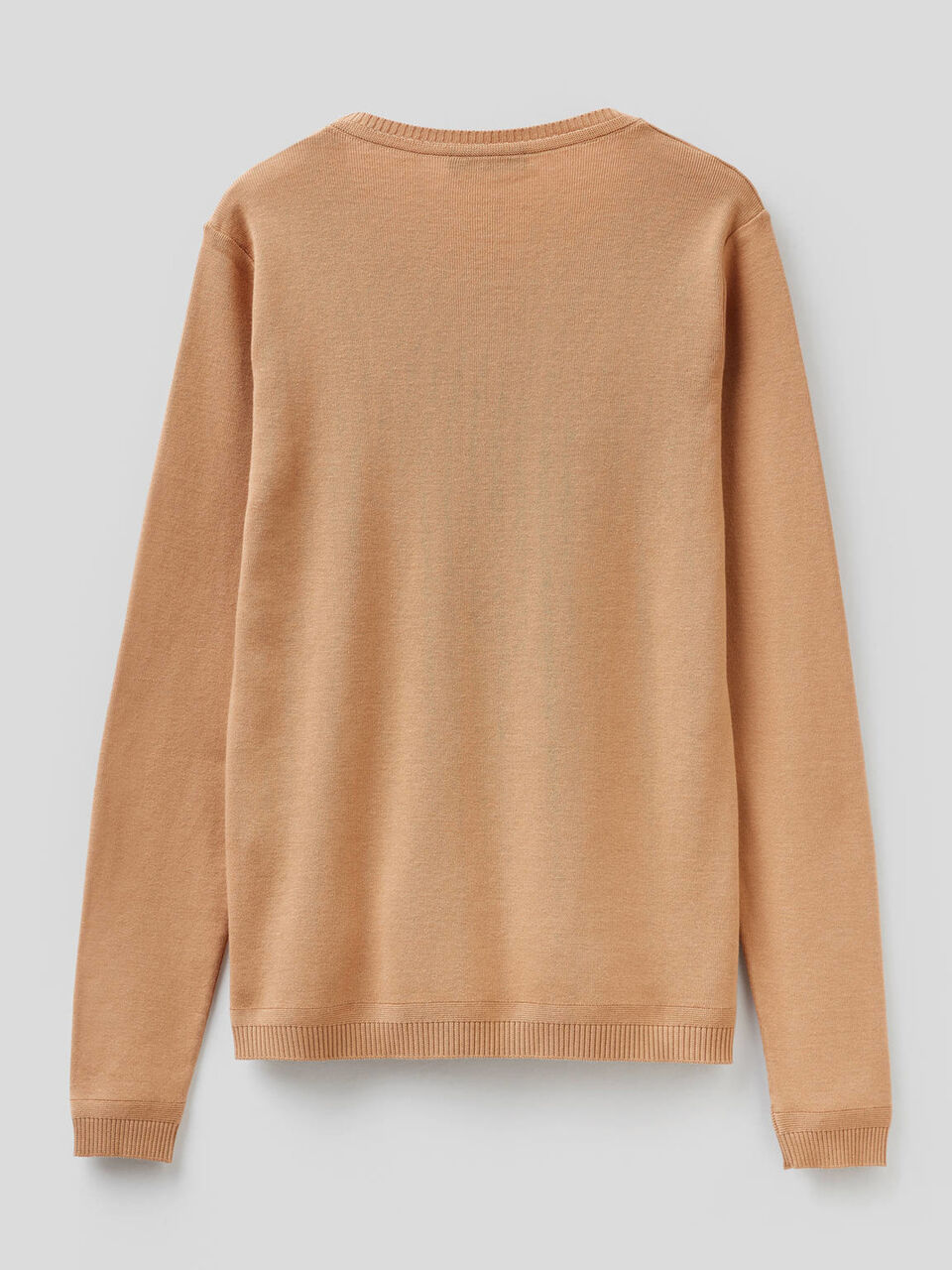 Crew neck sweater in pure cotton image number 2