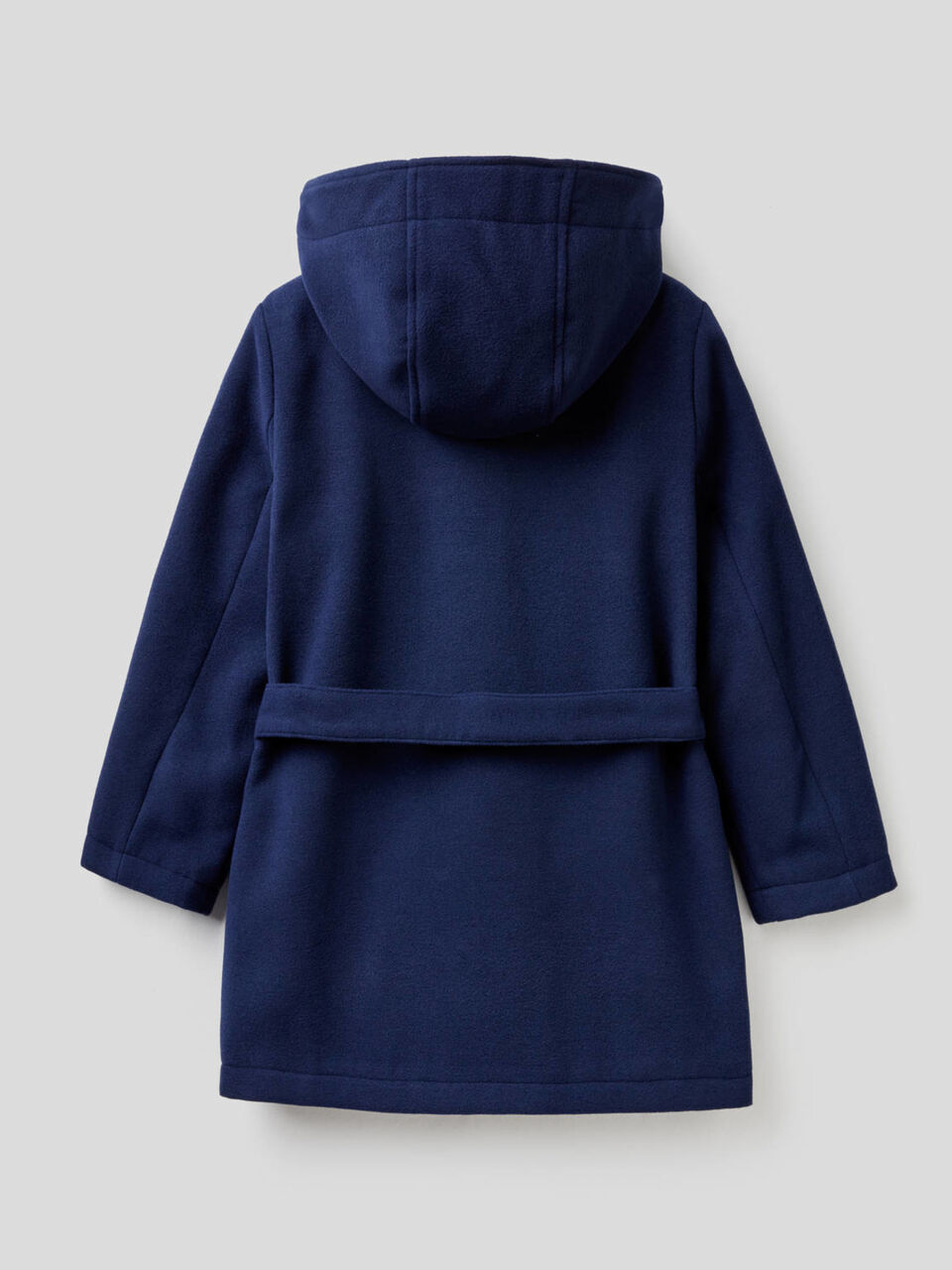 Coat with hood and belt image number 2