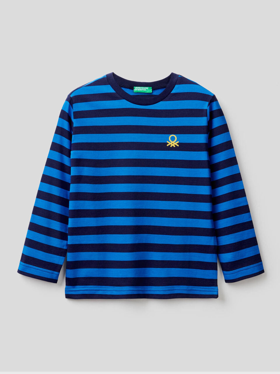 Striped t-shirt in 100% cotton image number 1