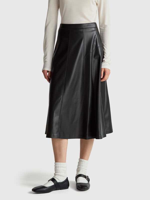 Skirt in imitation leather Women