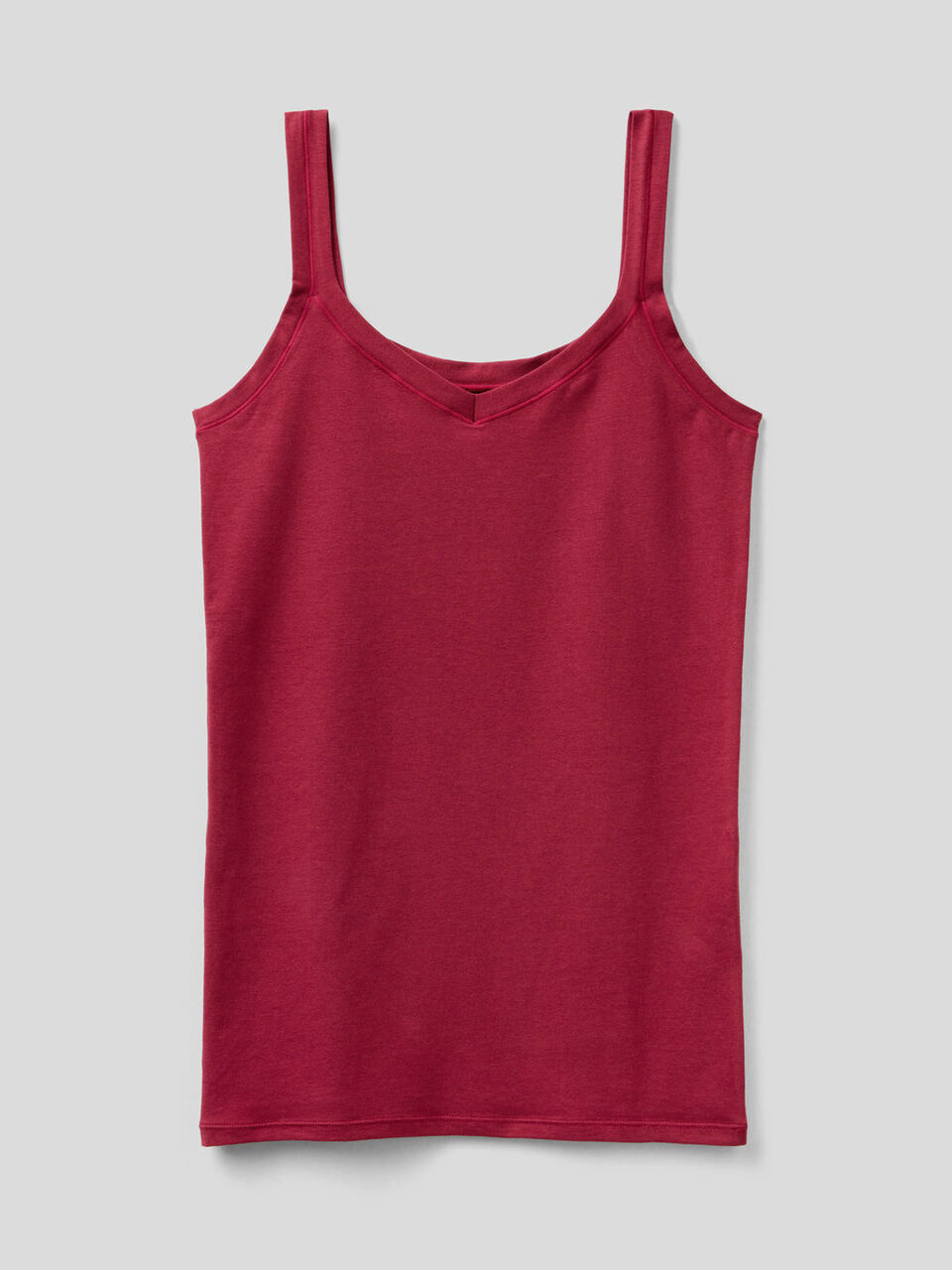Tank top in super stretch organic cotton image number 1